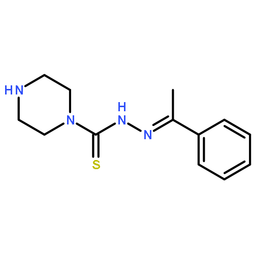 1-Piperazinecarbothioic acid, 2-(1-phenylethylidene)hydrazide