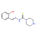 1-Piperazinecarbothioic acid, 2-[(2-hydroxyphenyl)methylene]hydrazide