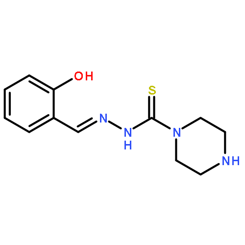 1-Piperazinecarbothioic acid, 2-[(2-hydroxyphenyl)methylene]hydrazide