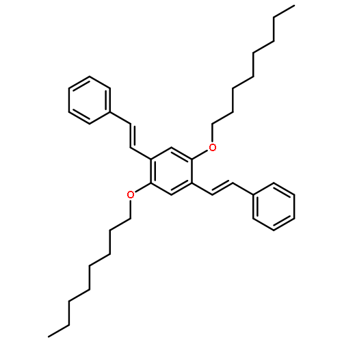 Benzene, 1,4-bis(octyloxy)-2,5-bis(2-phenylethenyl)-