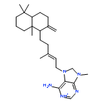 7H-Purinium,6-amino-7-[(2E)-5-[(1S,4aS,8aS)-decahydro-5,5,8a-trimethyl-2-methylene-1-naphthalenyl]-3-methyl-2-penten-1-yl]-9-methyl-