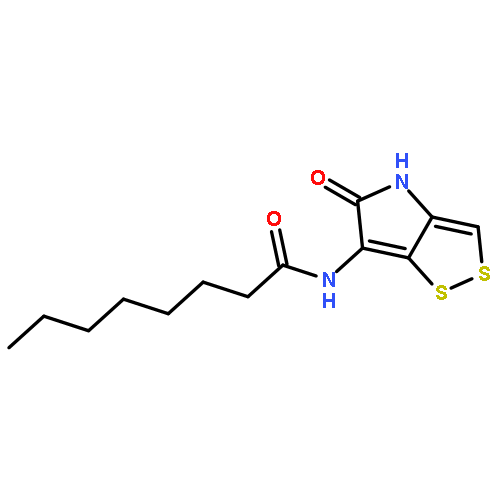 N-(5-oxo-4,5-dihydro[1,2]dithiolo[4,3-b]pyrrol-6-yl)octanamide