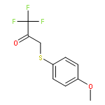 2-Propanone, 1,1,1-trifluoro-3-[(4-methoxyphenyl)thio]-