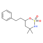 1,2,3-Oxathiazine, tetrahydro-4,4-dimethyl-6-(2-phenylethyl)-,2,2-dioxide