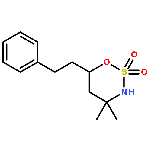 1,2,3-Oxathiazine, tetrahydro-4,4-dimethyl-6-(2-phenylethyl)-,2,2-dioxide