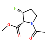 L-Proline, 1-acetyl-3-fluoro-, methyl ester, (3R)-