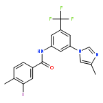 3-iodo-4-methyl-N-[3-(4-methylimidazol-1-yl)-5-(trifluoromethyl)phenyl]benzamide