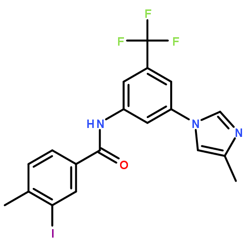 3-iodo-4-methyl-N-[3-(4-methylimidazol-1-yl)-5-(trifluoromethyl)phenyl]benzamide