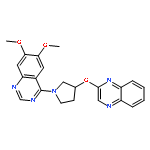 6,7-dimethoxy-4-(3-quinoxalin-2-yloxypyrrolidin-1-yl)quinazoline