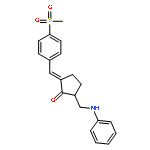 Cyclopentanone,2-[[4-(methylsulfonyl)phenyl]methylene]-5-[(phenylamino)methyl]-, (2E)-