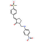 Cyclopentanone,2-[[4-(methylsulfonyl)phenyl]methylene]-5-[[(4-nitrophenyl)amino]methyl]-, (2E)-