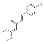 1,4-Pentadien-3-one, 5-(4-chlorophenyl)-1,1-bis(methylthio)-