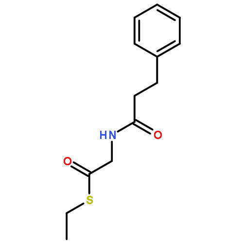 Ethanethioic acid, [(1-oxo-3-phenylpropyl)amino]-, S-ethyl ester