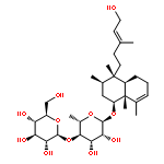 (1S,3R,4S,4aR,8aR)-1,2,3,4,4a,5,6,8a-octahydro-4-[(3E)-5-hydroxy-3-methylpent-3-en-1-yl]-3,4,8,8a-tetramethylnaphthalen-1-yl 6-deoxy-4-O-beta-D-glucopyranosyl-alpha-L-mannopyranoside