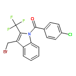 (3-(Bromomethyl)-2-(trifluoromethyl)-1H-indol-1-yl)(4-chlorophenyl)methanone