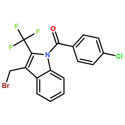 (3-(Bromomethyl)-2-(trifluoromethyl)-1H-indol-1-yl)(4-chlorophenyl)methanone