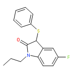 2H-Indol-2-one, 5-fluoro-1,3-dihydro-3-(phenylthio)-1-propyl-