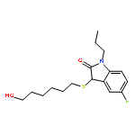 2H-Indol-2-one, 5-fluoro-1,3-dihydro-3-[(6-hydroxyhexyl)thio]-1-propyl-