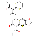 Nonanedioic acid,5-(1,3-benzodioxol-5-yl)-2,8-bis(1,3-dithian-2-ylidene)-3,7-dioxo-,1,9-dimethyl ester