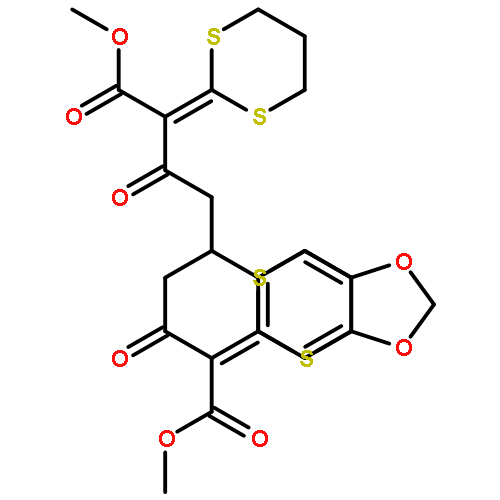 Nonanedioic acid,5-(1,3-benzodioxol-5-yl)-2,8-bis(1,3-dithian-2-ylidene)-3,7-dioxo-,1,9-dimethyl ester