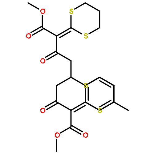 Nonanedioic acid,2,8-bis(1,3-dithian-2-ylidene)-5-(4-methylphenyl)-3,7-dioxo-,1,9-dimethyl ester