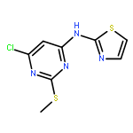 4-Pyrimidinamine, 6-chloro-2-(methylthio)-N-2-thiazolyl-