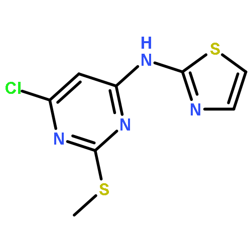 4-Pyrimidinamine, 6-chloro-2-(methylthio)-N-2-thiazolyl-