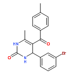 2(1H)-Pyrimidinone,4-(3-bromophenyl)-3,4-dihydro-6-methyl-5-(4-methylbenzoyl)-