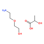 propanoic acid, 2-hydroxy-, compd. with 2-(2-aminoethoxy)ethanol (1:1)