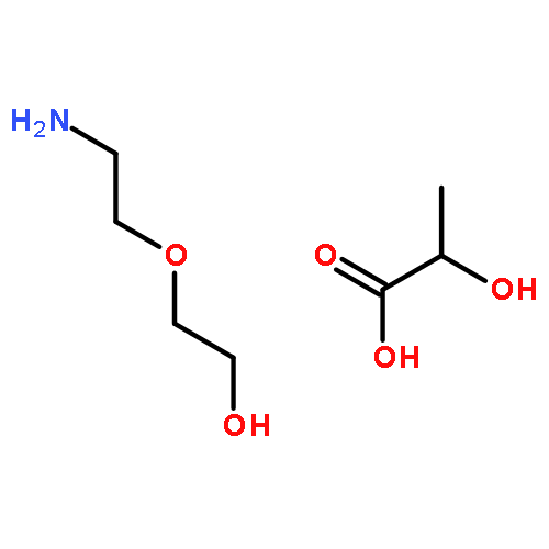 propanoic acid, 2-hydroxy-, compd. with 2-(2-aminoethoxy)ethanol (1:1)