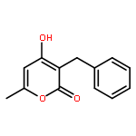 2H-Pyran-2-one, 4-hydroxy-6-methyl-3-(phenylmethyl)-