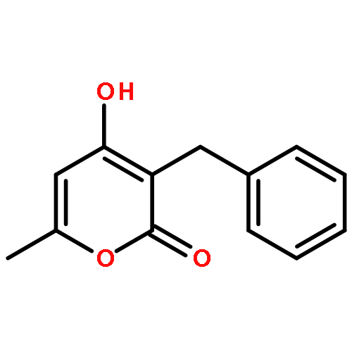 2H-Pyran-2-one, 4-hydroxy-6-methyl-3-(phenylmethyl)-