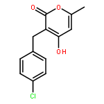 2H-Pyran-2-one, 3-[(4-chlorophenyl)methyl]-4-hydroxy-6-methyl-