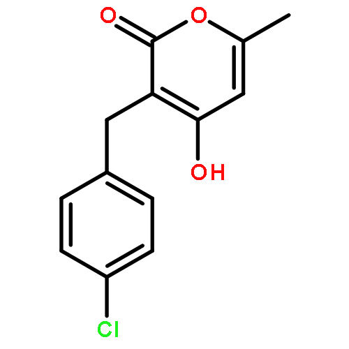 2H-Pyran-2-one, 3-[(4-chlorophenyl)methyl]-4-hydroxy-6-methyl-