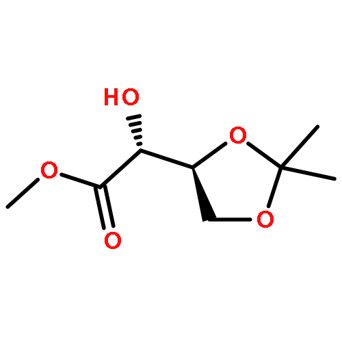 1,3-Dioxolane-4-aceticacid, a-hydroxy-2,2-dimethyl-, methylester, (aR,4S)-