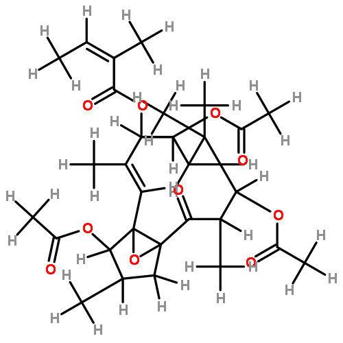 7-Angeloyl,3,8,12-tri-Ac-Ingol