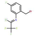 N-[2-(BROMOMETHYL)-5-FLUOROPHENYL]-2,2,2-TRIFLUOROACETIMIDOYL CHLORIDE