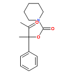 1-Piperidinecarboxylic acid, 1-methyl-2-oxo-1-phenylpropyl ester