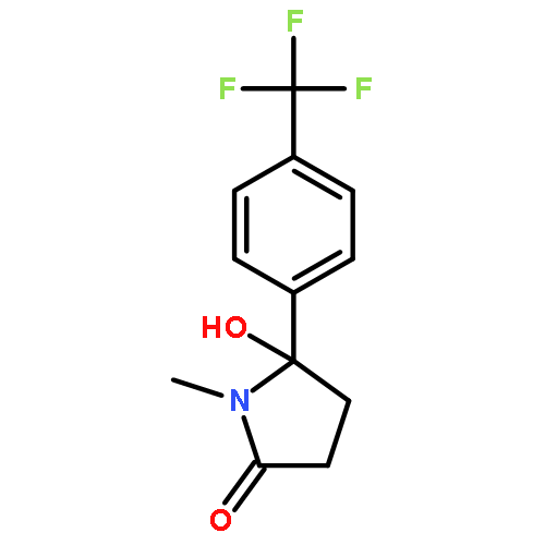 5-hydroxy-1-methyl-5-[4-(trifluoromethyl)phenyl]pyrrolidin-2-one