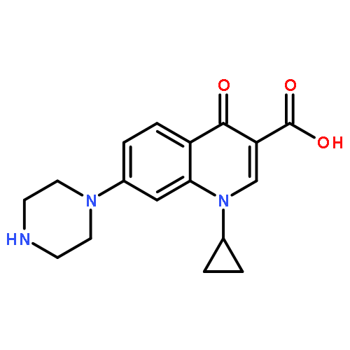 3-Quinolinecarboxylic acid,1-cyclopropyl-1,4-dihydro-4-oxo-7-(1-piperazinyl)-