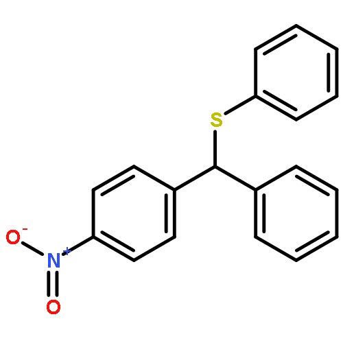 Benzene, 1-nitro-4-[phenyl(phenylthio)methyl]-