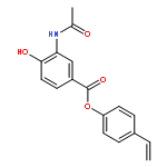 Benzoic acid, 3-(acetylamino)-4-hydroxy-, 4-ethenylphenyl ester