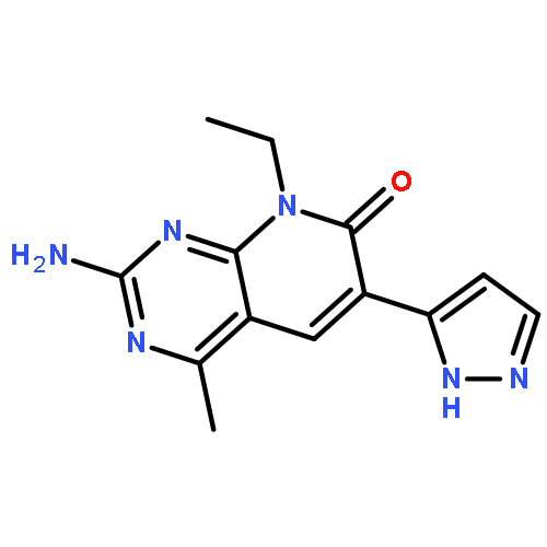 2-amino-8-ethyl-4-methyl-6-(1H-pyrazol-5-yl)pyrido[2,3-d]pyrimidin-7-one