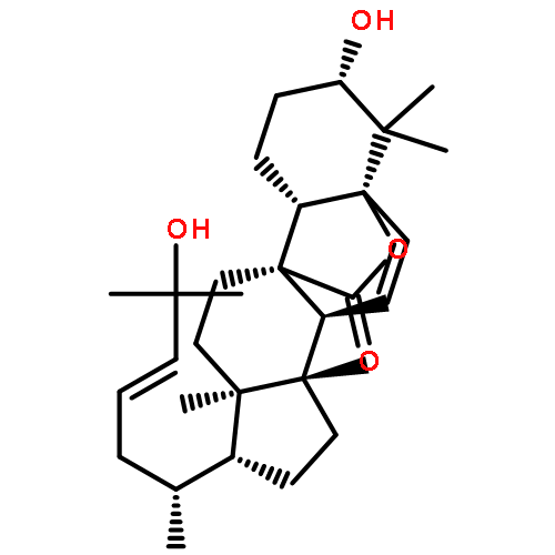 (1R,4S,5S,8R,9R,12S,13S,16S)-16-Hydroxy-8-[(2R,4E)-6-hydroxy-6-methyl-4-hepten-2-yl]-5,9,17,17-tetramethyl-18-oxapentacyclo[10.5.2.0<sup>1,13</sup>.0<sup>4,12</sup>.0<sup>5,9</sup>]nonadec-2-en-19-one