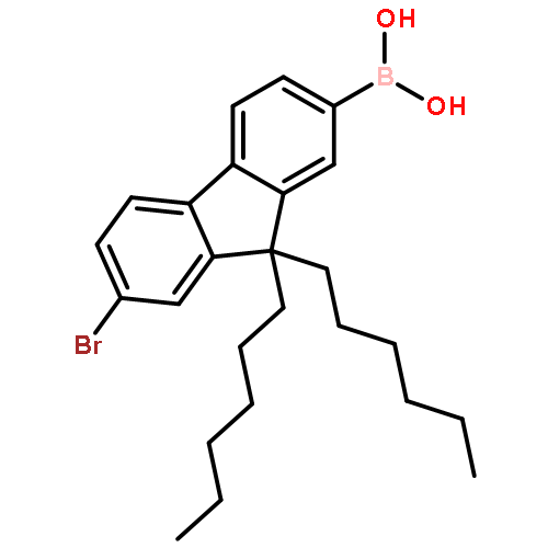 7-Bromo-9,9-dihexylfluoren-2-yl-boronic acid