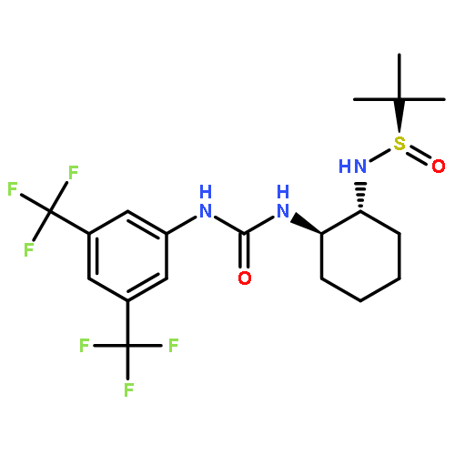 (R)-N-((1R,2R)-2-(3-(3,5-BIS(TRIFLUOROMETHYL)PHENYL)UREIDO)CYCLOHEXYL)-2-ME THYLPROPANE-2-SULFINAMIDE