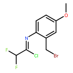 Ethanimidoyl chloride,N-[2-(bromomethyl)-4-methoxyphenyl]-2,2-difluoro-