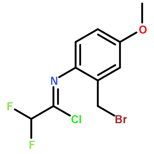 Ethanimidoyl chloride,N-[2-(bromomethyl)-4-methoxyphenyl]-2,2-difluoro-