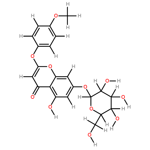 6-demethoxy-4'-methylcapillarisin-7-beta-glucoside