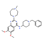 N-(1-benzylpiperidin-4-yl)-6,7-dimethoxy-2-(4-methyl-1,4-diazepan-1-yl)quinazolin-4-amine